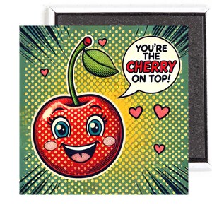Cherry Friendship Fridge Magnet