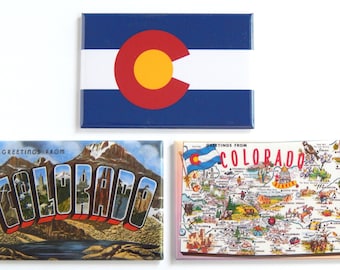 Greetings from Colorado Fridge Magnet Set