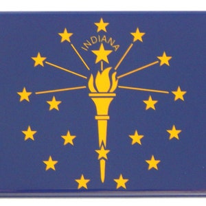 Indiana State Flag Fridge Magnet