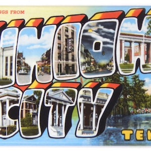 Greetings from Union City Tennessee Fridge Magnet