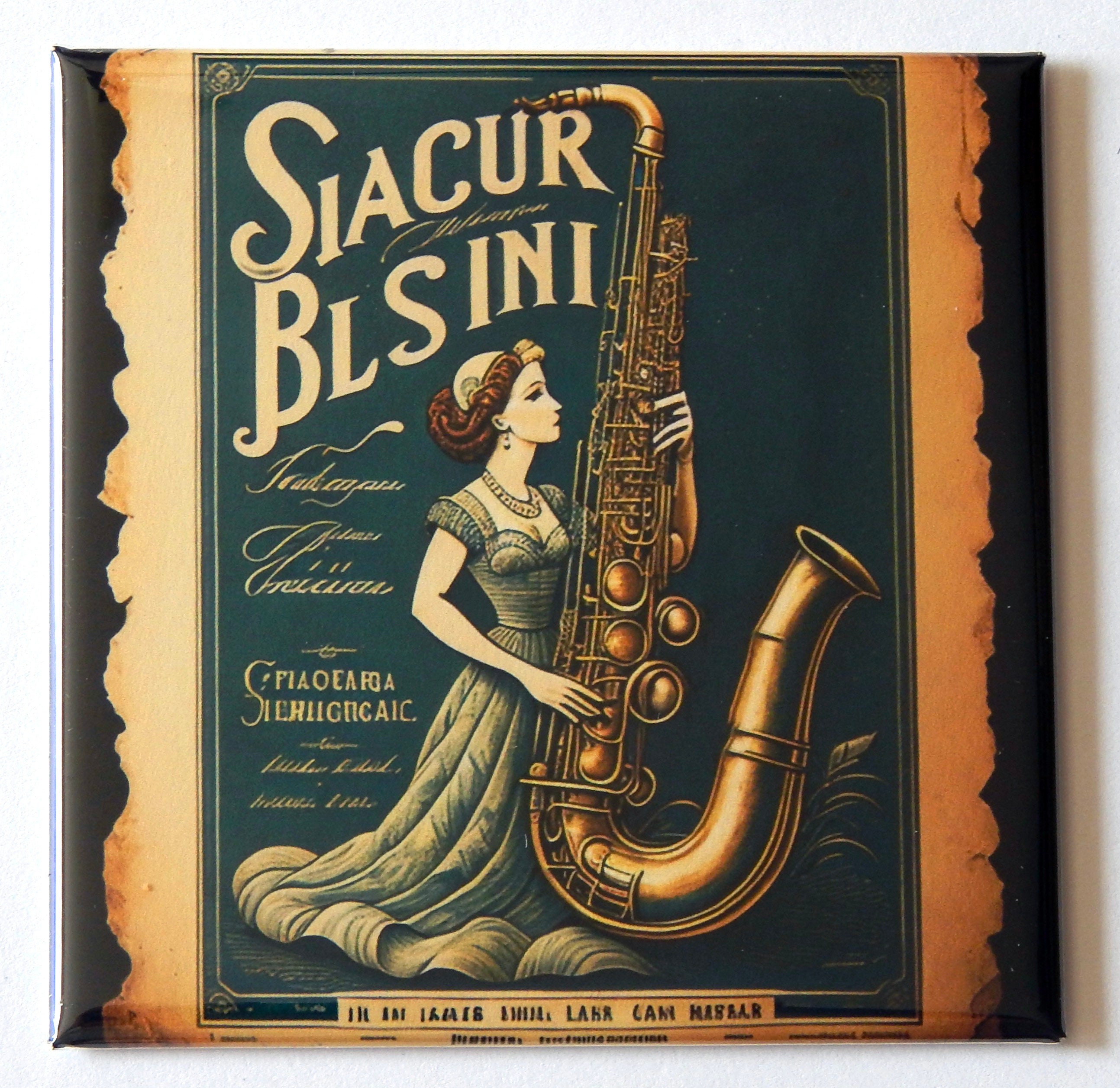 Saxophone Lesson Poster Saxophone Lessons Sign Fridge Magnet - Etsy