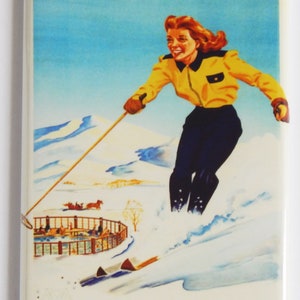 Sun Valley Idaho Travel Poster Fridge Magnet