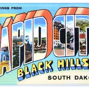 Greetings from Rapid City South Dakota Fridge Magnet