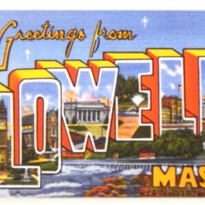 Greetings from Lowell Massachusetts Fridge Magnet