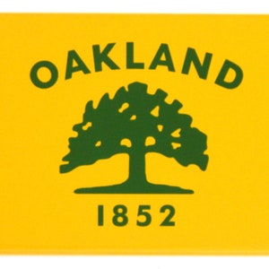 Oakland California Flag Fridge Magnet