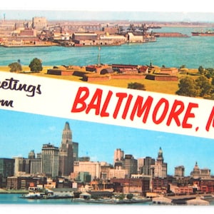 Greetings from Baltimore Maryland Fridge Magnet &quot;style B&quot;