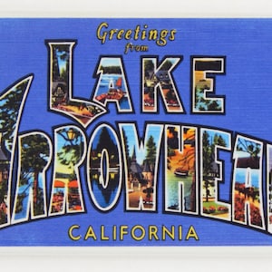 Greetings from Lake Arrowhead California Fridge Magnet