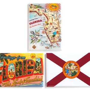 Groeten uit Florida koelkastmagneetset