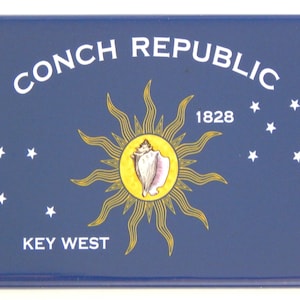 Magnete da frigorifero con bandiera di Key West Florida