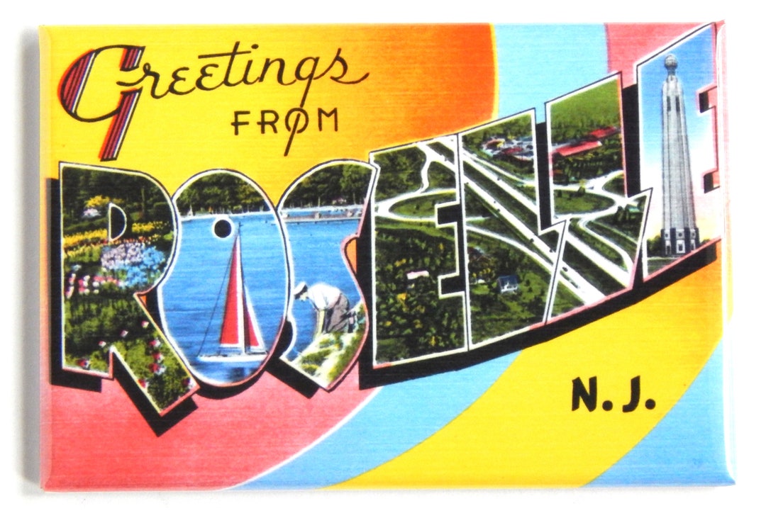 Greetings From Roselle New Jersey Fridge Etsy