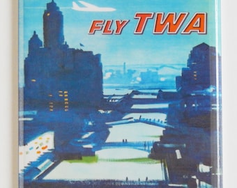 Chicago Illinois Travel Poster Fridge Magnet "style C"