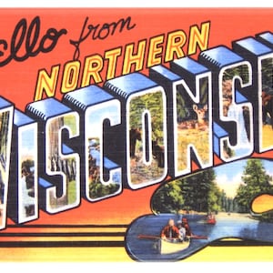 Greetings from Northern Wisconsin Fridge Magnet