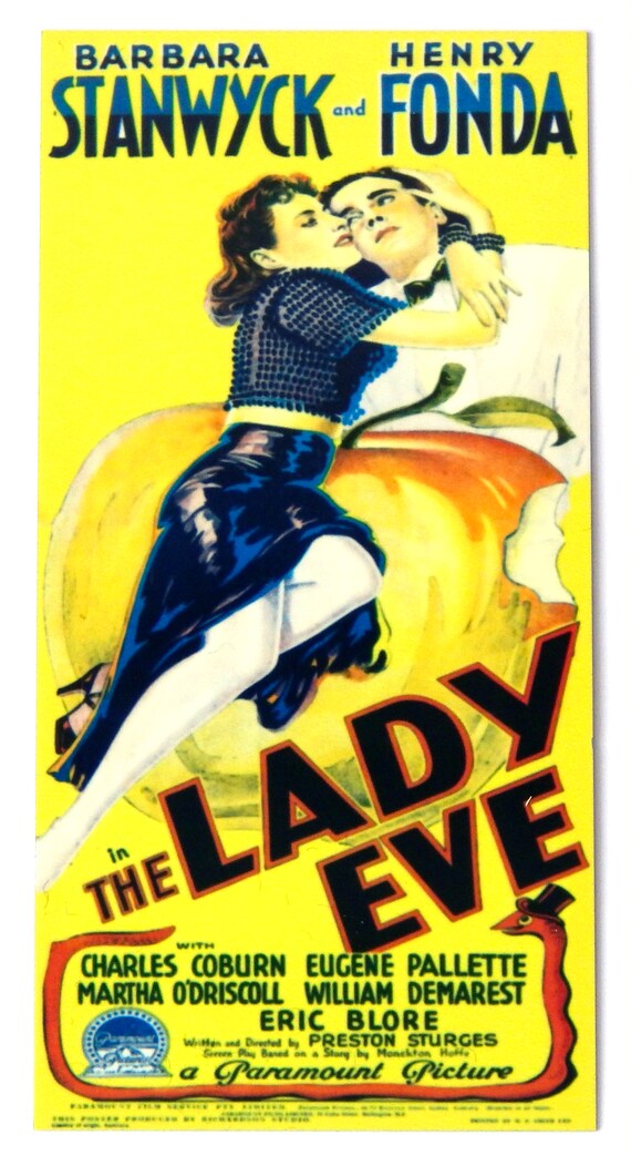 The Lady Eve Movie Poster Fridge Magnet style D | Etsy