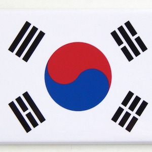 South Korea Flag Fridge Magnet