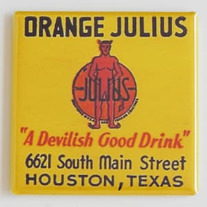 Orange Soda Sign Fridge Magnet