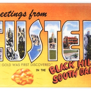 Greetings from Custer South Dakota Fridge Magnet