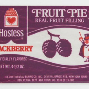 Blackberry Fruit Pie Fridge Magnet