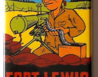 Fort Lewis Washington Fridge Magnet