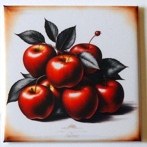 Red Apples Fridge Magnet &quot;style B&quot;