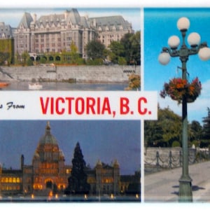 Greetings from Victoria British Columbia Fridge Magnet