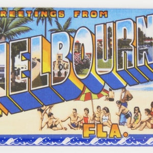 Greetings from Melbourne Florida Fridge Magnet