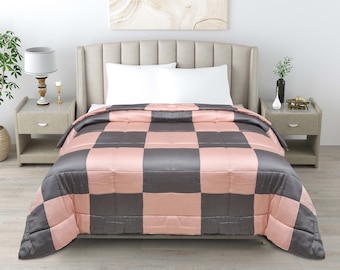 Linenwalas All Season Microfiber-Warm 100 % Organic Bamboo Patch Work Duvet, Winter Comforter, Quilted, Softest, Breathable and Lightweight.