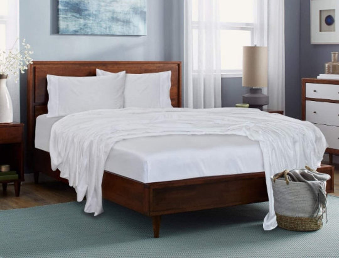 Linenwalas 100 Organic Vegan Bamboo Silk Core Bedding Set, 1 Duvet