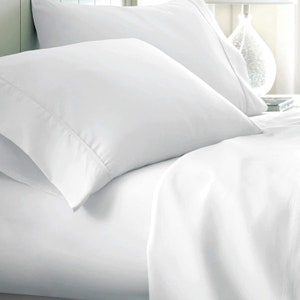 Linenwalas 1000 TC Luxurious Long Staple Cotton Sheet Set with Fitted Sheet, Flat Sheet & Pillowcase, Soft Bed Linen like Egyptian Cotton.