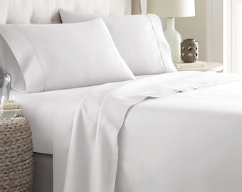 Bedding Collection Wall Depth 1000 TC Egyptian Cotton Moss Solid AU Sizes 