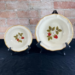 Vintage Mikasa Aardbei Festival Bowl Set EB 801