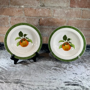 Christopher Stuart Fruit Bowls (2x Bowls) Apples Y2225 by Nancy Green