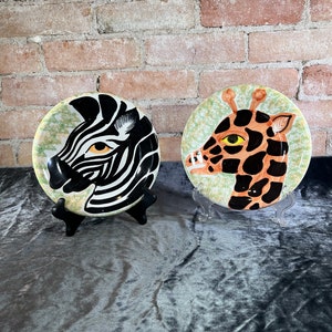 Vintage Zrike Animal Safari Plates Made in Italy