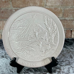 Vintage 1988 Frankoma collector&#39;s plate &#39;The Guiding Light&#39; by Janiece Frank In excellent condition, like new