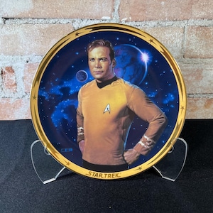 Vintage Captain Kirk Star Trek Collectors Plate (1991)