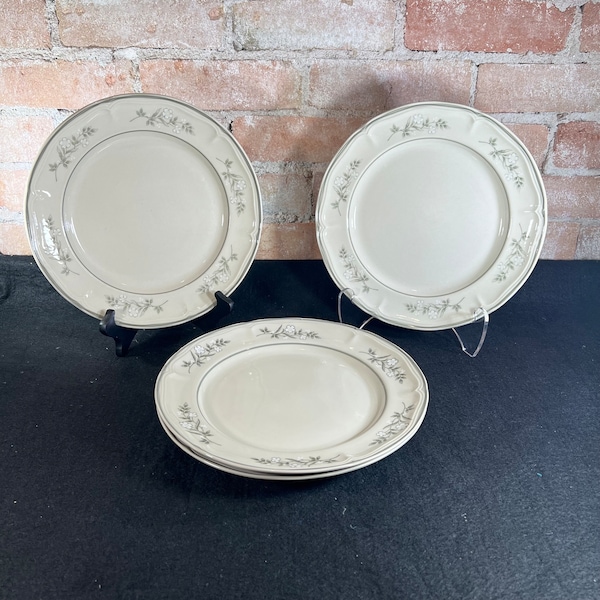 Vintage NEWCOR NEW PORT 664 Stoneware Japan 10 5/8" Dinner Plate Set (4 Plates) - Excellent Condition