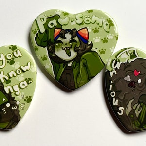 Homestuck leijon heart button