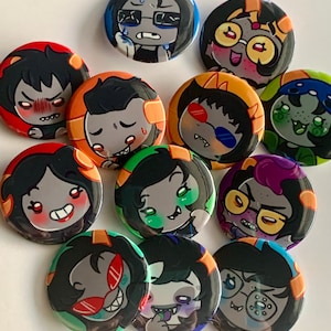 Homestuck Chibi Beta Trolls Buttons - Etsy