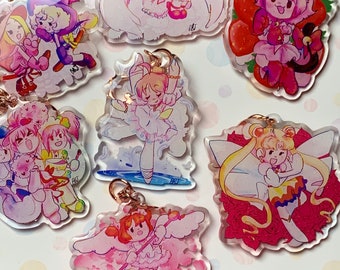 Double sided Magical girl Acrylic charms