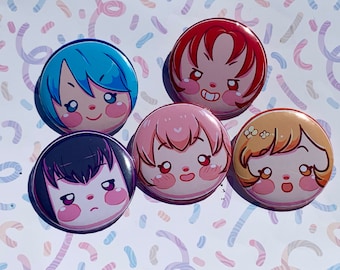 Madoka Magica Holy Quintet Buttons