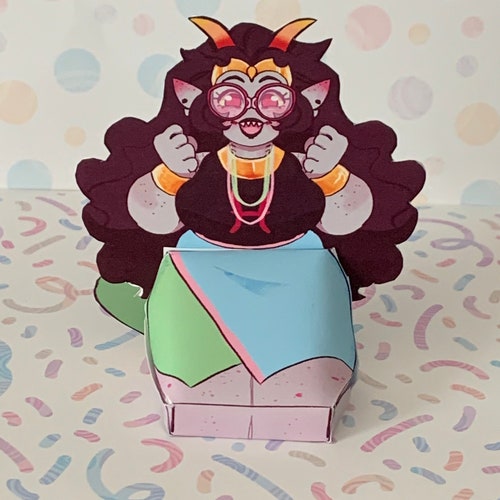 Printable DIY Sitting Eridan Homestuck Paper Craft - Etsy