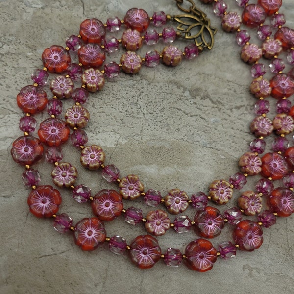 The Stacked Fuchsia Necklace main image 1