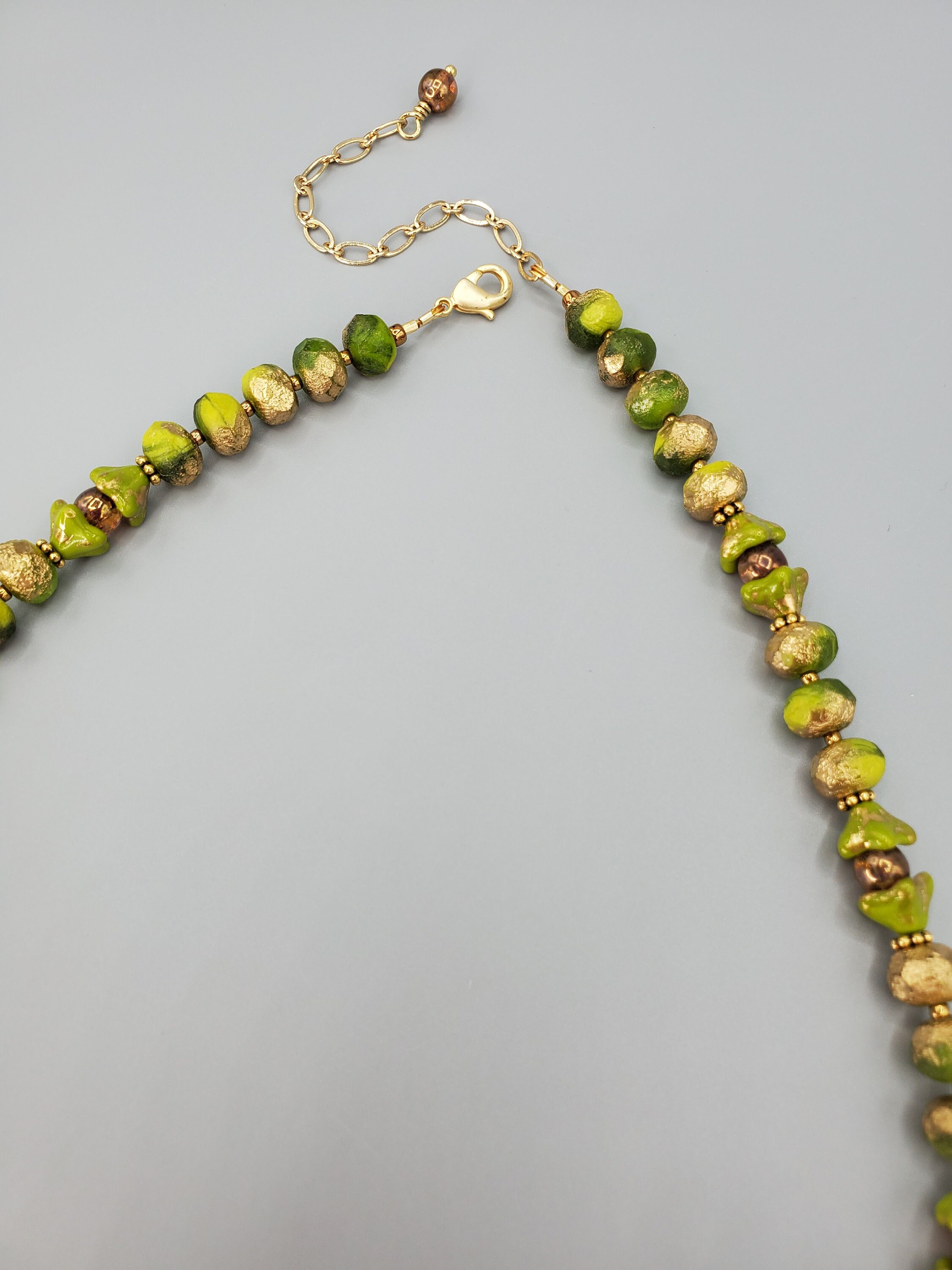 3 Pc Set Kiwi Green Flower Necklace Green Floral Jewelry Etsy UK