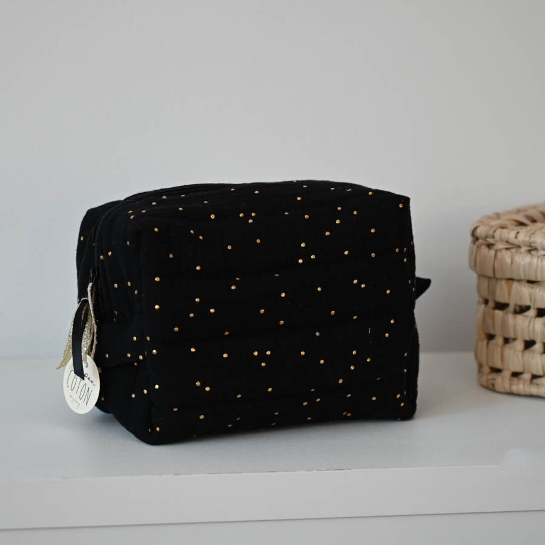 Large Format Black and Gold Pencil Case - Etsy
