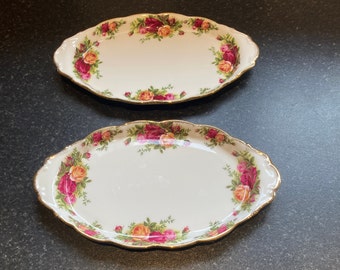 Royal Albert Old Country Roses oval tray / regal tray