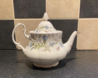 Beautiful Royal Albert Brigadoon medium tea pot