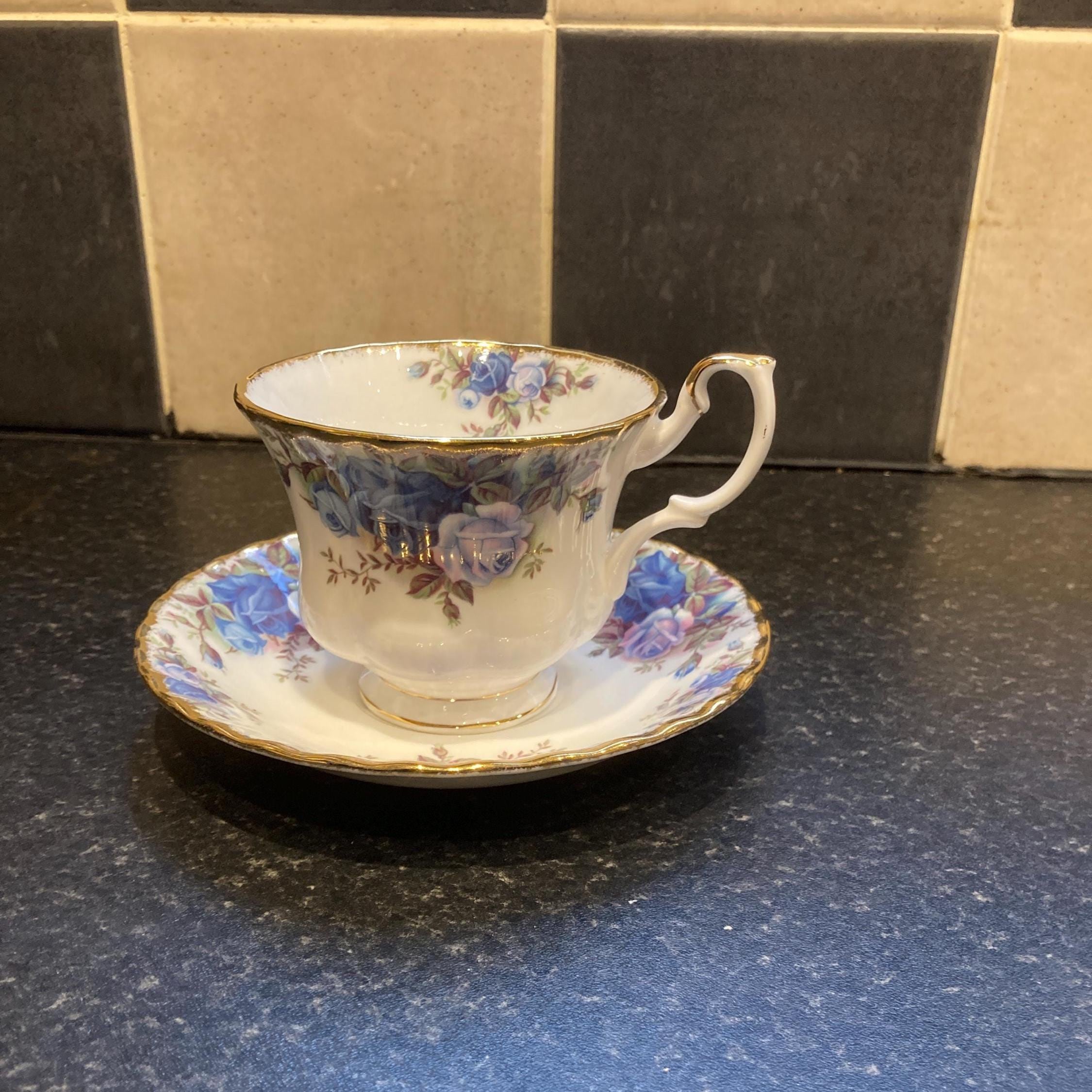 Royal albert blue roses - Etsy 日本