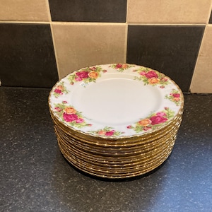 Royal Albert Old Country Roses salad plates 21cm