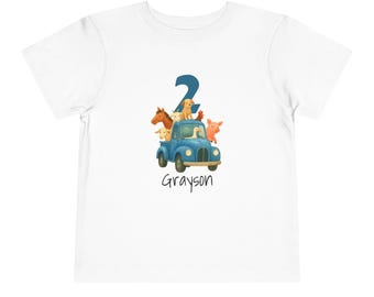 Little Blue Truck 2 Year Old Birthday Shirt