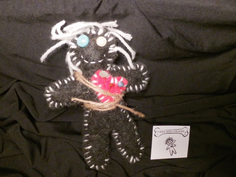 Voodoo Kit Scratch Doll Spirit Poppet Pin Cushion Etsy