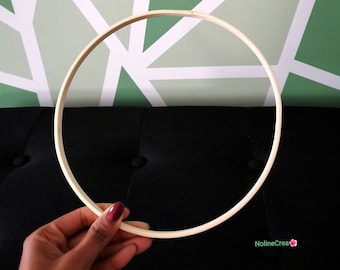 Bamboo circle for macramé, circle for dreamcatcher, macramé circle, bamboo ring, round decoration for flower crown, hoop